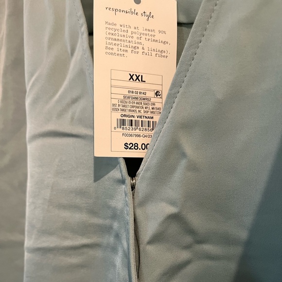 A New Day Seafoam Green Blouse with cross over front - size XXL - Picture 10 of 10